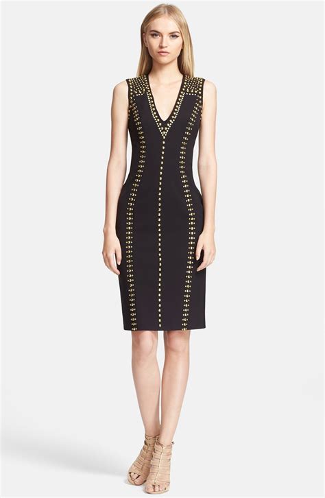 versace cold shoulder sheath dress|VERSACE Women's Sheath Dresses .